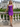 One Shoulder Backless Lace Up Mini Sheath Prom Dress in Purple