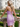One Shoulder Backless Lace Up Mini Sheath Prom Dress in Lilac