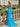Tank One Shoulder Lace Up Long Mermaid Prom Dress With Split in Blue