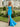Tank One Shoulder Lace Up Long Mermaid Prom Dress With Split in Blue