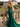 Off Shoulder Embroidery Lace Up Long Mermaid Prom Dress With Split in Emerald Green