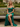 Off Shoulder Embroidery Lace Up Long Mermaid Prom Dress With Split in Emerald Green