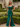 Off Shoulder Embroidery Lace Up Long Mermaid Prom Dress With Split in Emerald Green