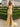 Halter Backless Zipped Long Mermaid Prom Dress WIth Split in Yellow