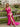 Halter Backless Long Mermaid Prom Dress With Split in Hot Pink