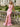 Sexy Halter Backless Long Mermaid Prom Dress With Drop in Pink