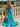 Halter Backless Long Mermaid Prom Dress With Split in Acid Blue