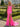 Halter Cut Side Pleated Long Mermaid Prom Dress With Split in Hot Pink