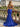 Halter Backless Zipped Long Mermaid Prom Dress With Split in Royal Blue