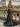 Halter Backless Zipped Long Mermaid Prom Dress With Split in Black