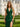Halter Backless Zipped Long Mermaid Prom Dress With Split in Emerald Green