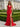 Halter Backless Zipped Long Mermaid Prom Dress With Split in Red
