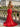 Halter Backless Zipped Long Mermaid Prom Dress With Split in Red