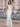 Off Shoulder Lace Up Bow Trumpet Prom Dress - White