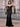 Off Shoulder Lace Up Bow Trumpet Prom Dress - Black