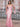 Off Shoulder Lace Up Bow Trumpet Prom Dress - Pink