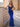 Pleats Deep V-Neck Spaghetti Strap Mermaid Prom Dress - Royal Blue