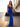 Pleats Deep V-Neck Spaghetti Strap Mermaid Prom Dress - Royal Blue
