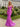 V-Neck Backless Lace Up Long Mermaid Prom Dress - Fuchsia