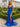 Tank Backless Lace Up Long Mermaid Prom Dress With Split - Royal Blue