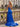 Tank Backless Lace Up Long Mermaid Prom Dress With Split - Royal Blue