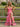V-Neck Backless Lace Up Long Mermaid Prom Dress With Split in Pink
