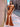 Wrinkled Off Shoulder Trumpet Long Prom Dress - Burnt Orange