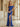Wrinkled Off Shoulder Trumpet Long Prom Dress - Royal Blue
