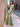 Wrinkled Off Shoulder Trumpet Long Prom Dress - Sage Green