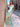 Wrinkled Off Shoulder Trumpet Long Prom Dress - Baby Blue