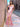 Wrinkled Off Shoulder Trumpet Long Prom Dress - Pink