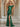 Wrinkled Off Shoulder Trumpet Long Prom Dress - Emerald Green