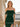 Off Shoulder Sheer Bodice Mermaid Prom Dress With Boned - Dark Green