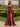 Off Shoulder Hot Fix Illusion Sheer Bodice Lace Up Long Mermaid Prom Dress With Drop in Burgundy