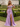 Off Shoulder Hot Fix Illusion Sheer Bodice Lace Up Long Mermaid Prom Dress With Drop in Lavender