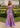 Off Shoulder Hot Fix Illusion Sheer Bodice Lace Up Long Mermaid Prom Dress With Drop in Lavender
