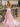 Off Shoulder Hot Fix Illusion Sheer Bodice Lace Up Long Mermaid Prom Dress With Drop in Pink