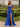 Off Shoulder Hot Fix Illusion Sheer Bodice Lace Up Long Mermaid Prom Dress With Drop in Royal Blue