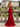 Sparkly Bodice Sheer Ruched Lace Up Long Mermaid Prom Dress With Split in Red