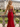 Sparkly Bodice Sheer Ruched Lace Up Long Mermaid Prom Dress With Split in Red