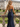 Sparkly Bodice Sheer Ruched Lace Up Long Mermaid Prom Dress With Split in Navy Blue