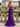 Sparkly Bodice Sheer Ruched Lace Up Long Mermaid Prom Dress With Split in Purple