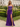 Sparkly Bodice Sheer Ruched Lace Up Long Mermaid Prom Dress With Split in Purple