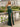 Sparkly Bodice Sheer Ruched Lace Up Long Mermaid Prom Dress With Split in Dark Green