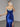 Scoop Neck Satin Long Evening Dress - Royal Blue