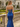 Sparkly Bodice Scoop Neck Satin Long Prom Mermaid Evening Dress in Royal Blue