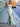 Scoop Neck Satin Long Evening Dress - Baby Blue