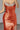 Scoop Neck Satin Long Evening Dress - Orange