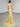 Scoop Neck Satin Long Evening Dress - Yellow