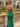 Sparkly Bodice Scoop Neck Satin Long Prom Mermaid Evening Dress in Emerald Green